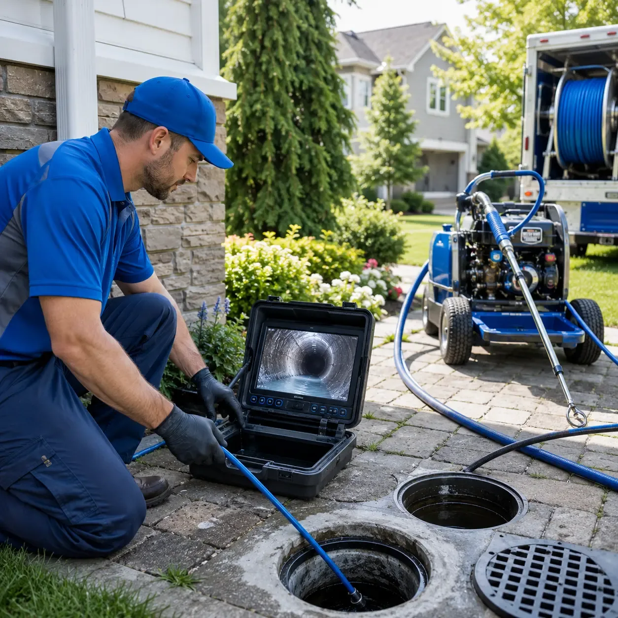 Outdoor drain cleaning professionals serving Annandale, NJ