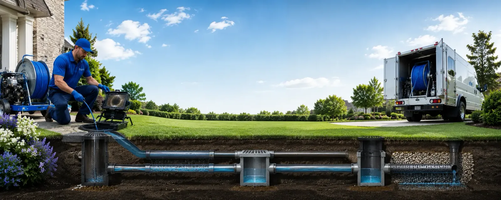Outdoor drain cleaning information for Annandale, NJ